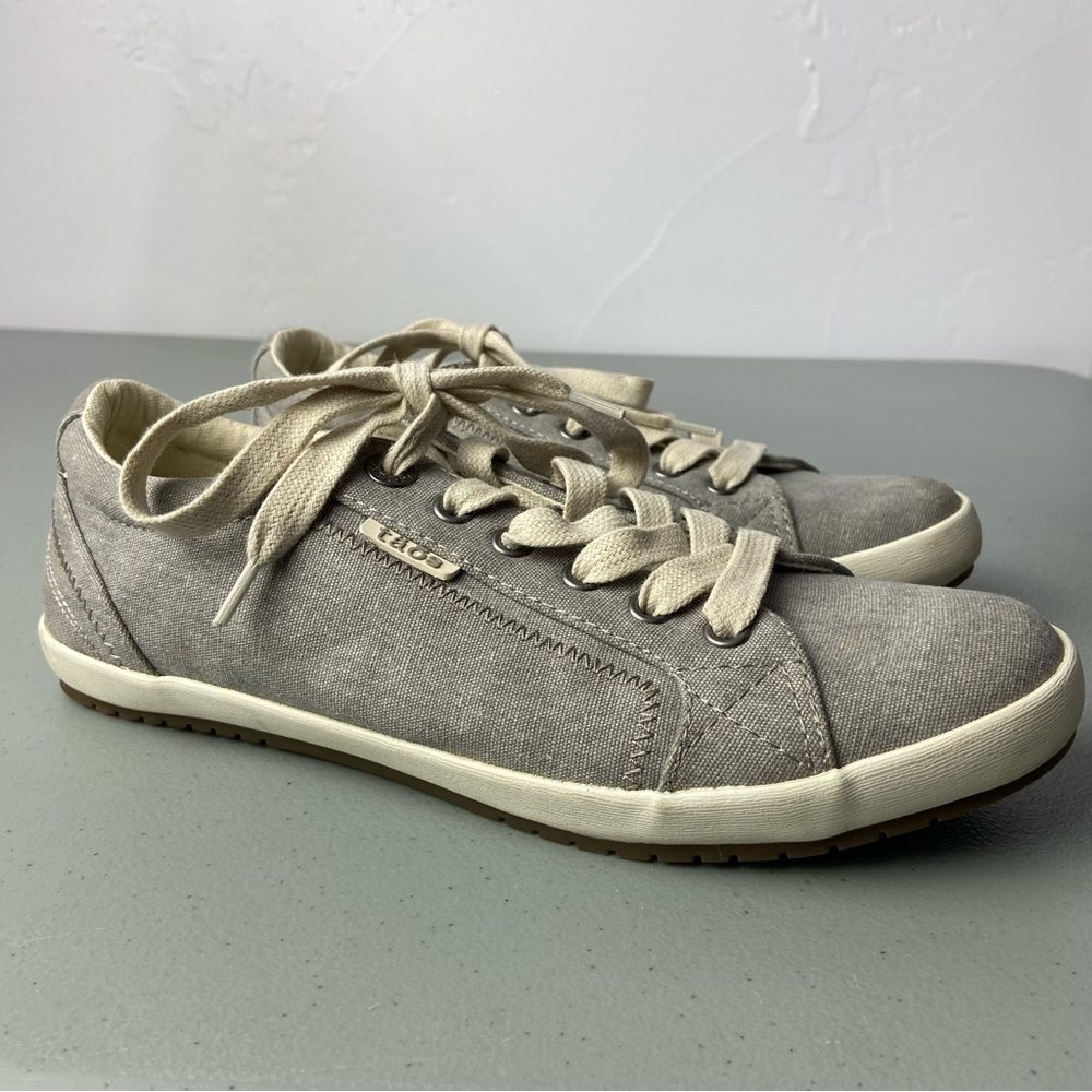 Taos Star Gray Women's Sneakers Canvas Fabric Size 8